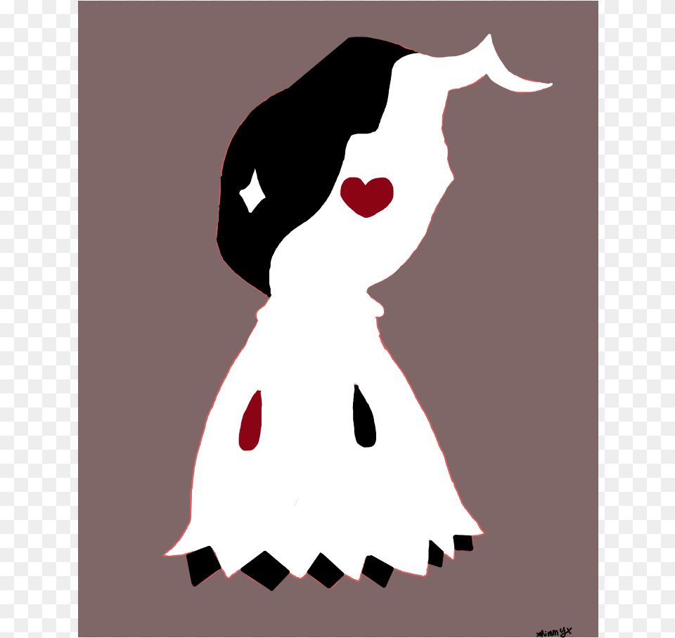 Mimikyu Me Illustration, Stencil, Adult, Female, Person Free Png