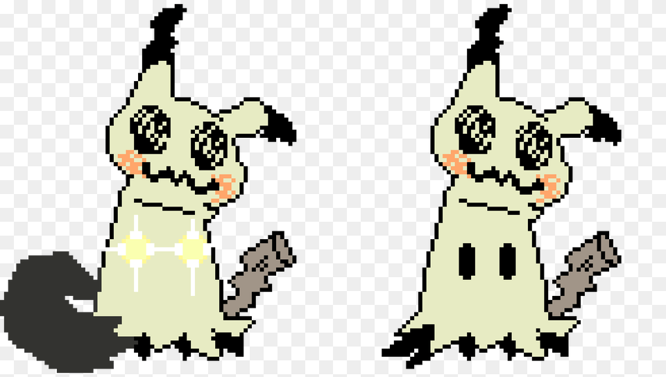 Mimikyu Pixel Art Maker, Stencil, Qr Code Free Transparent Png