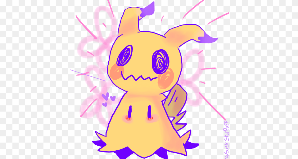 Mimikyu Twitter Search Cartoon, Purple, Baby, Person, Food Free Transparent Png