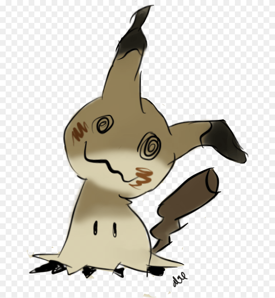 Mimikyu Under Mimikyu, Baby, Person, Art, Face Png Image