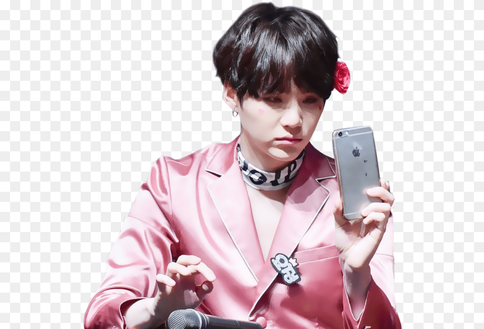 Min Yoongi Bts Smartphone, Phone, Person, Electronics, Mobile Phone Png Image