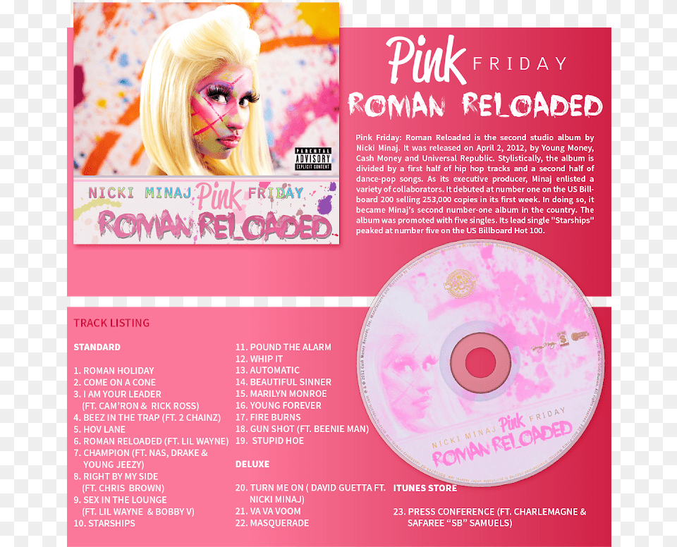Minaj Pink Friday Roman Reloaded, Advertisement, Poster, Toy, Doll Free Transparent Png