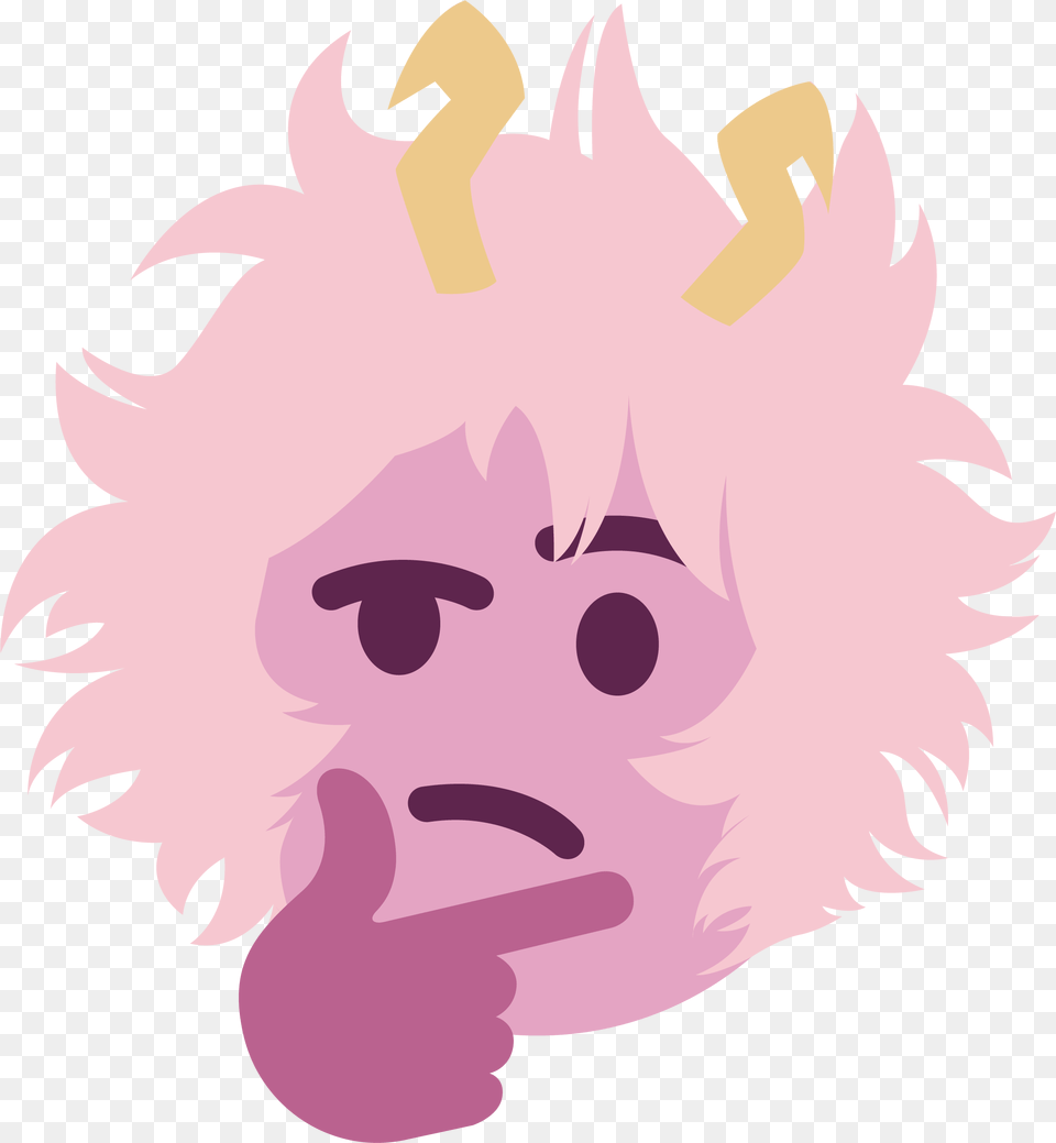 Minathink Discord Emoji Mina Ashido Manga Transparent, Baby, Person, Face, Head Free Png