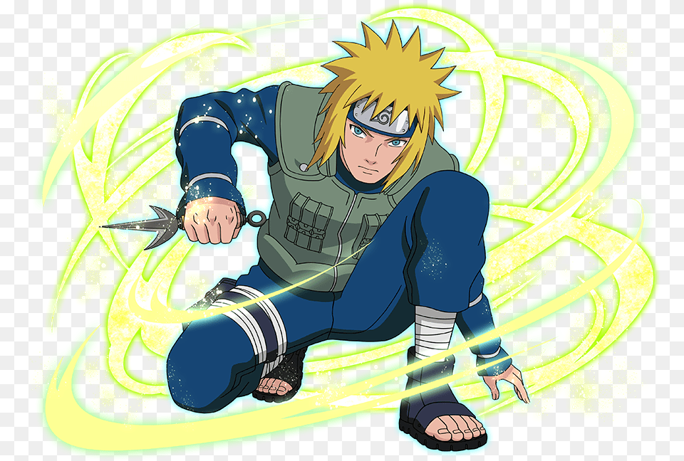 Minato Namikaze 4th Hokage By Bodskih Minato Namikaze Ultimate Ninja Blazing, Publication, Book, Comics, Person Free Png