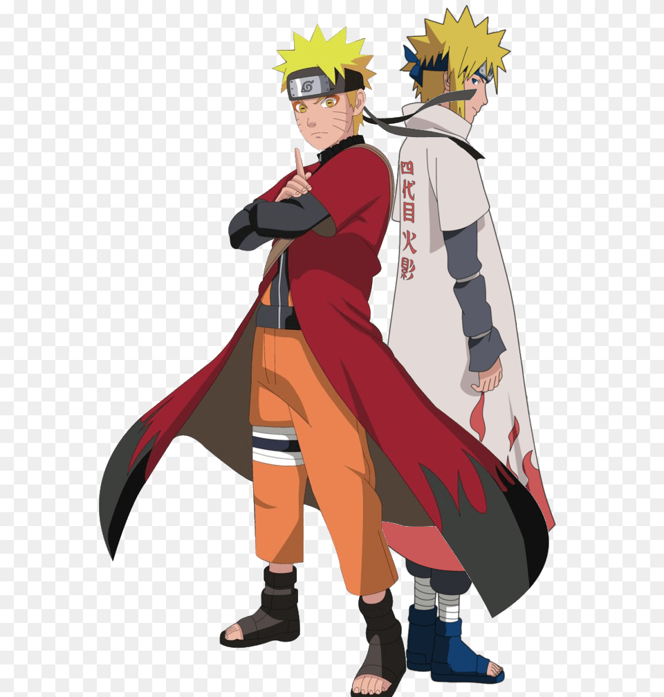 Minato Namikaze And Naruto Imagenes De Naruto, Adult, Person, Man, Male Free Png Download