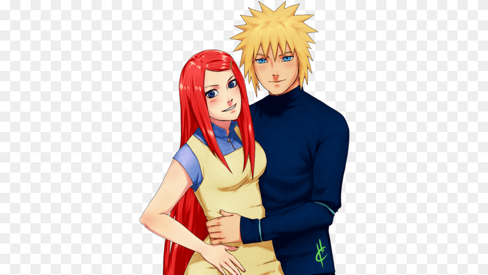 Minato Namikaze Images Minakushi Wallpaper And Background Minato E Kushina, Adult, Book, Comics, Female Free Png