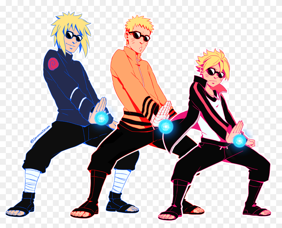 Minato Naruto And Boruto Naruto Anime Naruto Boruto, Book, Publication, Comics, Person Free Png