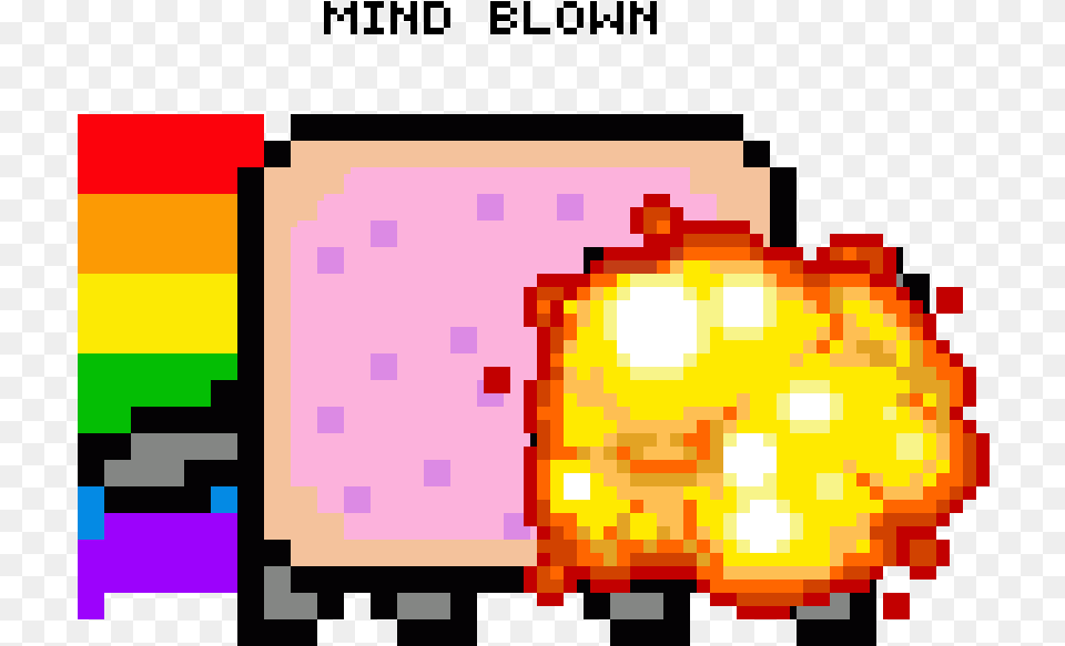 Mind Blown Meme Nyan Cat Gif, Art, Graphics, Dynamite, Weapon Free Transparent Png