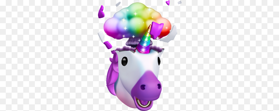 Mind Blown Unicorn Emoji, Clothing, Hat, Purple Free Transparent Png