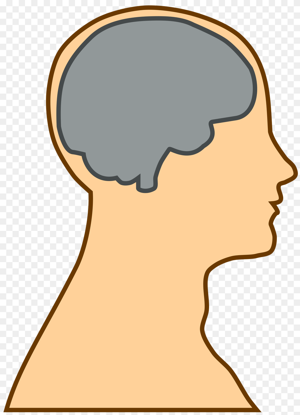 Mind Clipart Human With Brain Cartoon, Body Part, Face, Head, Neck Png
