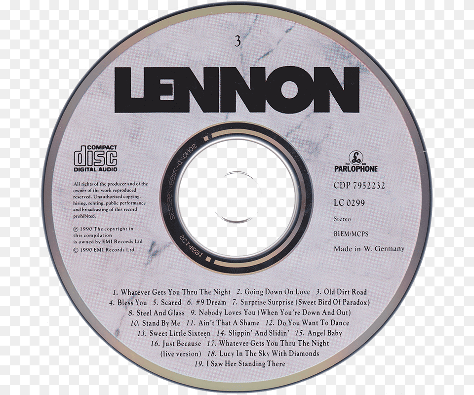Mind Games Cd John Lennon, Disk, Dvd Free Transparent Png