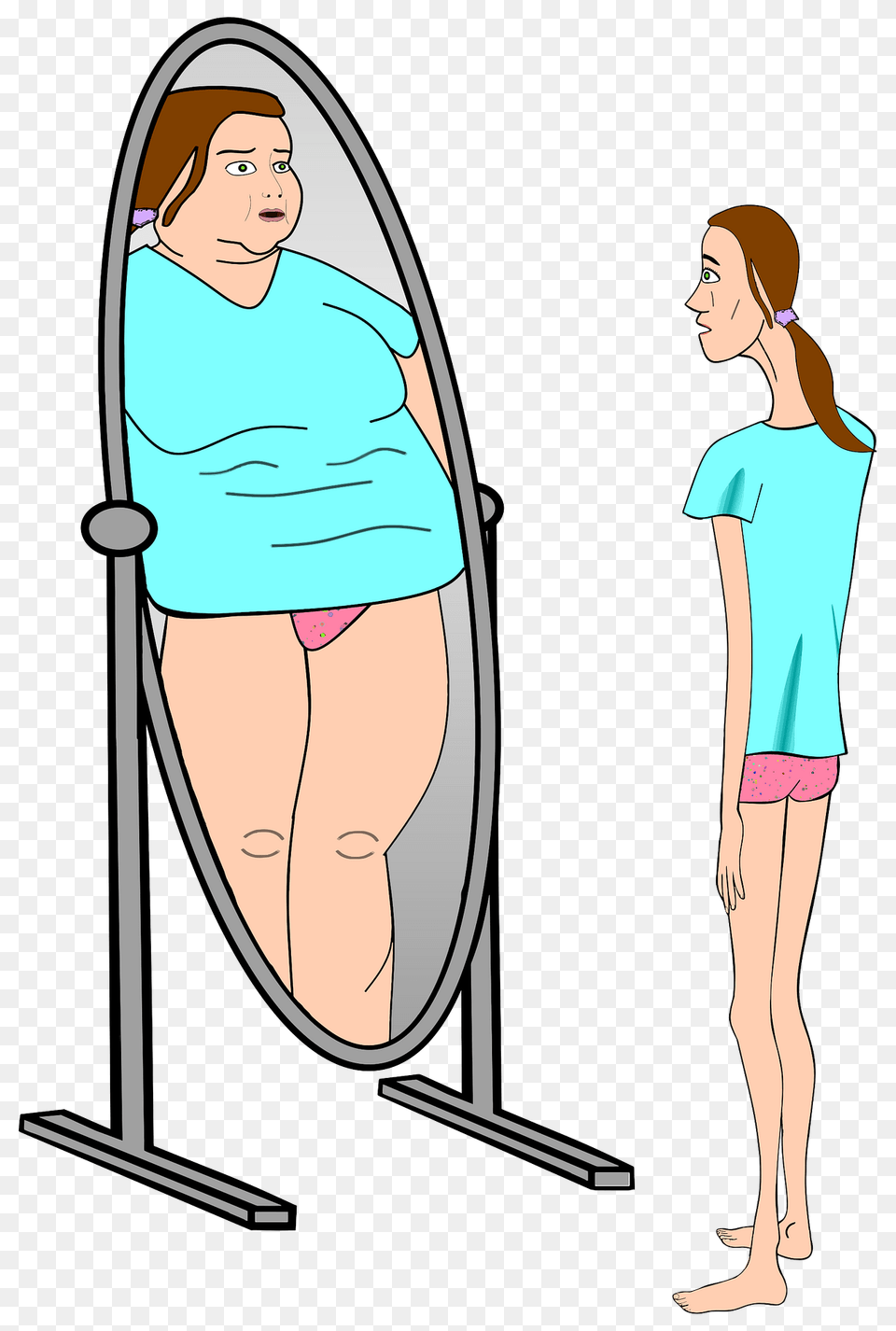 Mind Of An Anorexic Clipart, Adult, Female, Person, Woman Png