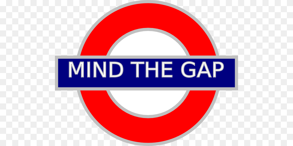 Mind The Gap Tube Sign Clip Art, Logo, Symbol Png