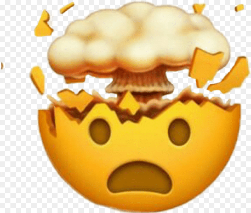 Mindblown Emoji Omg Wow Exploding Head Emoji, Food Free Png