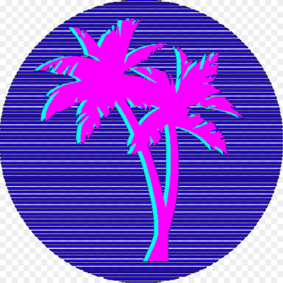Mine Colors Punk Sea Pastel Chill Neon Mermaid Mermaids Palm Trees Vaporwave, Palm Tree, Plant, Tree, Light Free Transparent Png