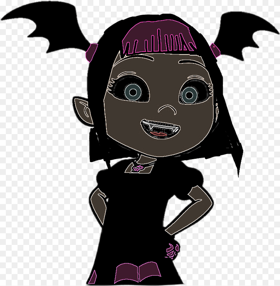 Mine Pink Pinkbangs Kawaii Myedit Edit Vampirina Goth Vampirina Vector, Face, Head, Person, Baby Free Transparent Png