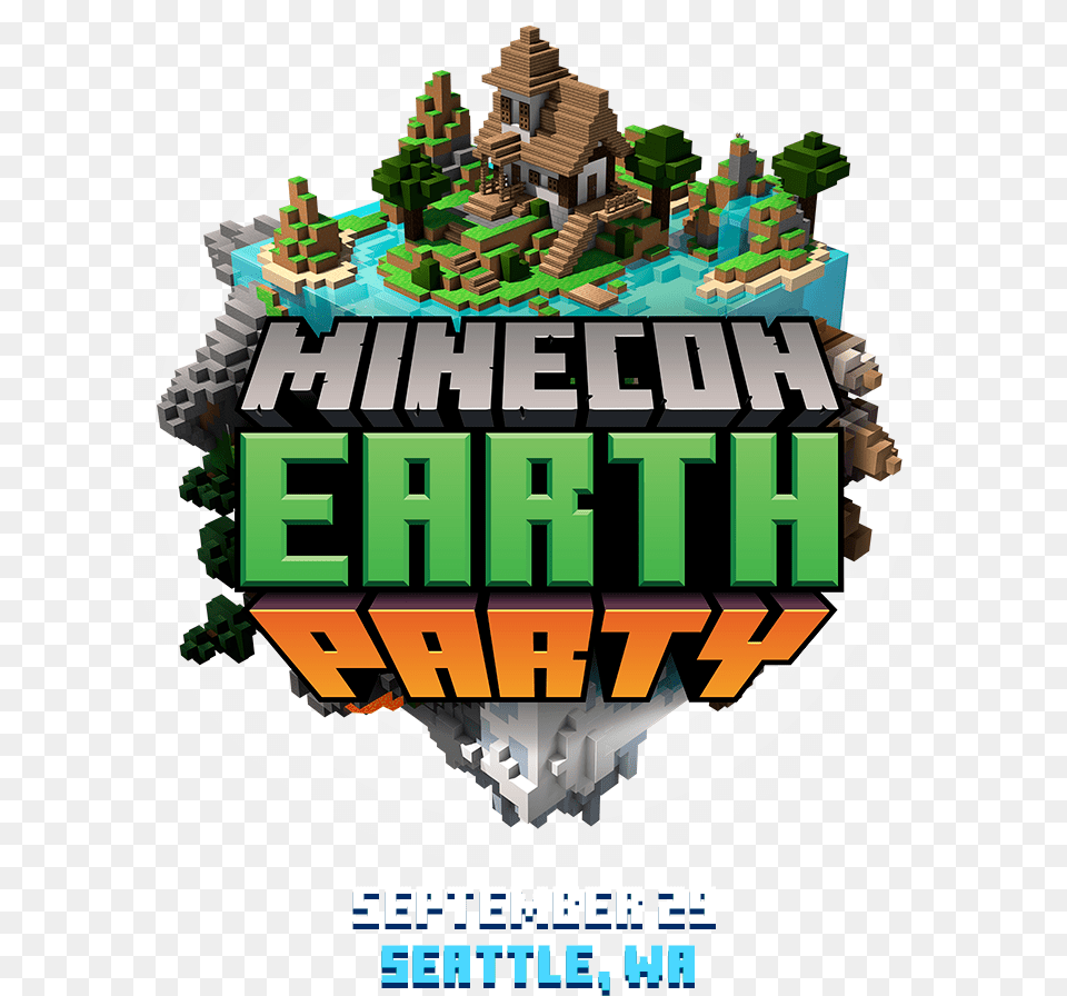 Minecon Earth Party 2018, Advertisement, Poster, Plant, Vegetation Png