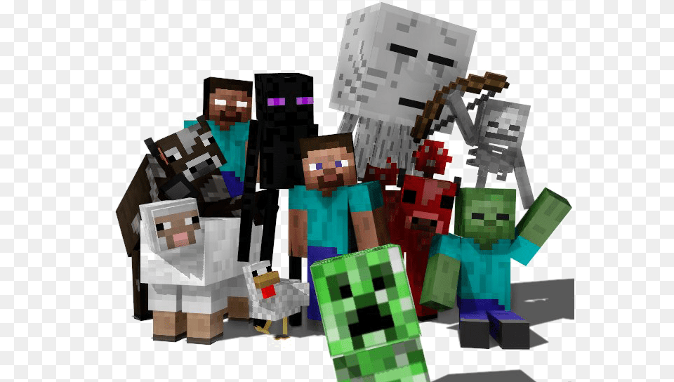 Minecraft, Art, Collage, People, Person Free Png Download