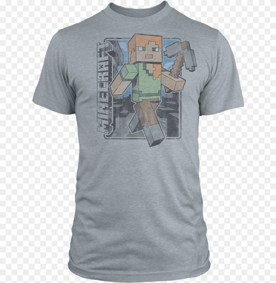 Minecraft Alex Midway Joust T Shirt, Clothing, T-shirt, Adult, Male Free Png