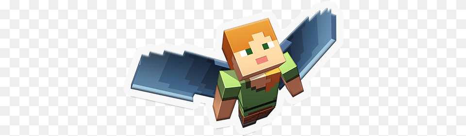 Minecraft Alex With Elytra Free Png