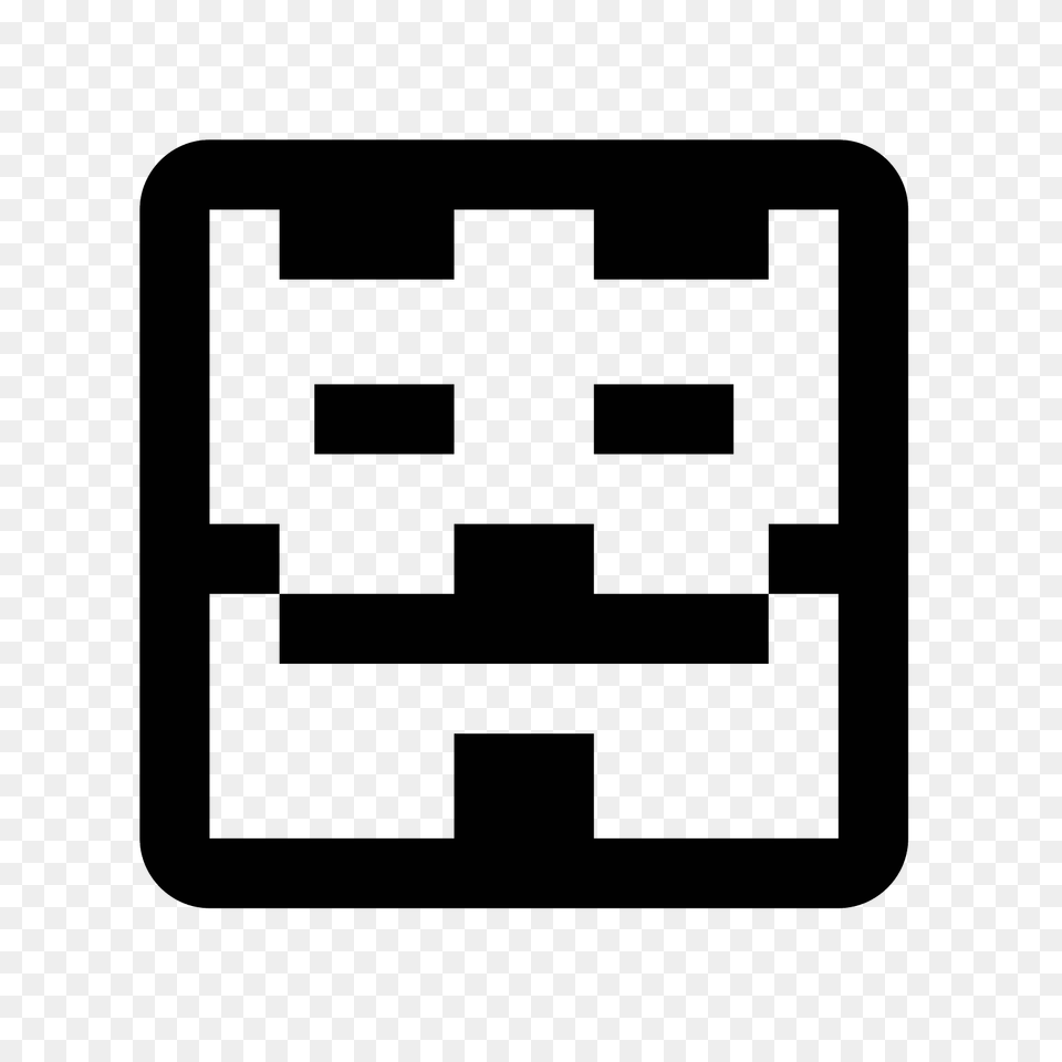 Minecraft Anonymous Icon, Gray Free Png Download