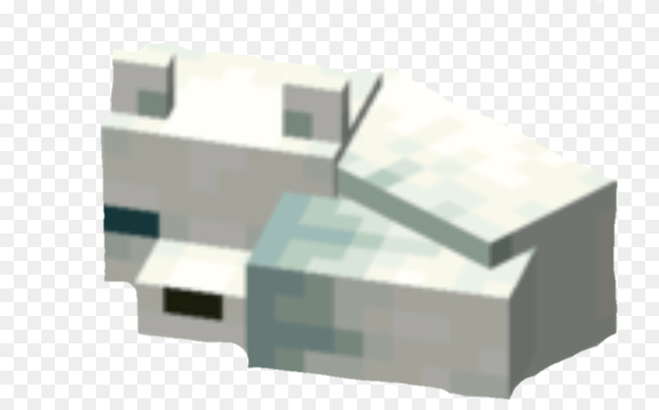 Minecraft Arctic Fox Sleeping, Mailbox, Architecture, Building, Housing Free Png Download
