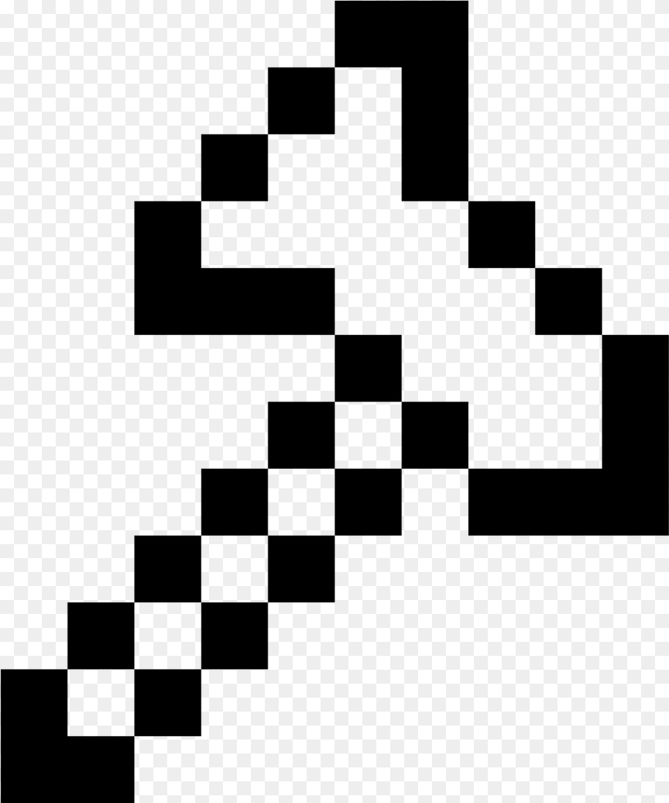 Minecraft Axe Icon Minecraft Icon Black And White, Gray Free Png