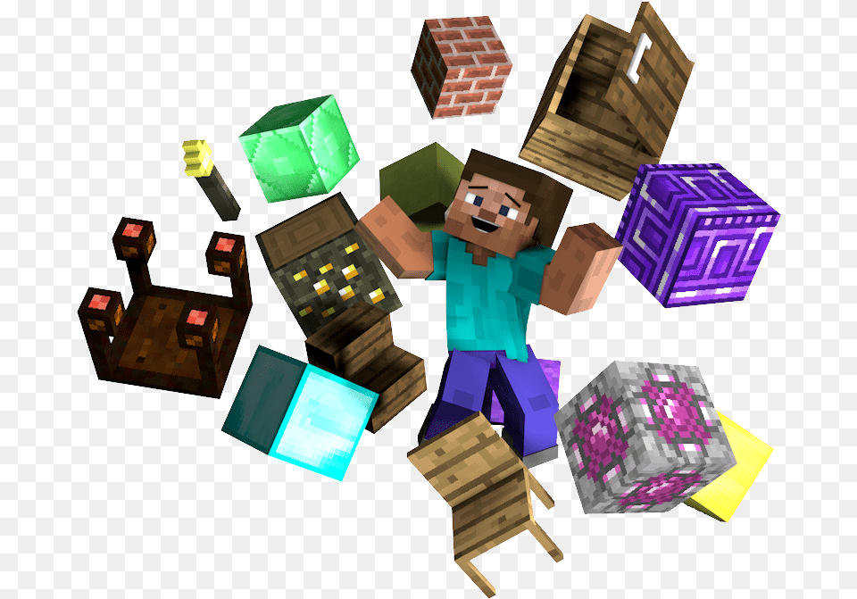 Minecraft Bed, Treasure, Box, Person, Package Free Png Download