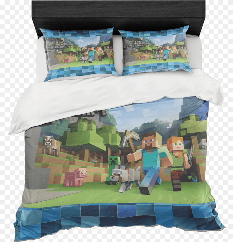 Minecraft Bed, Cushion, Home Decor, Pillow, Furniture Png