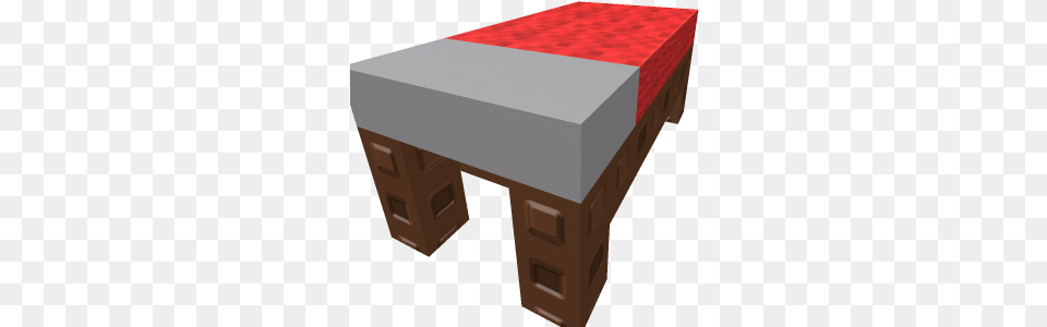 Minecraft Bed Roblox Coffee Table, Furniture, Desk, Mailbox Free Png Download