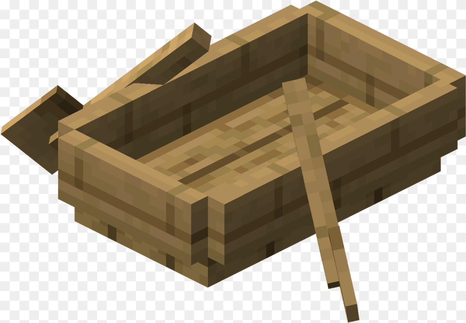 Minecraft Boat, Box, Crate, Wood, Bulldozer Free Png