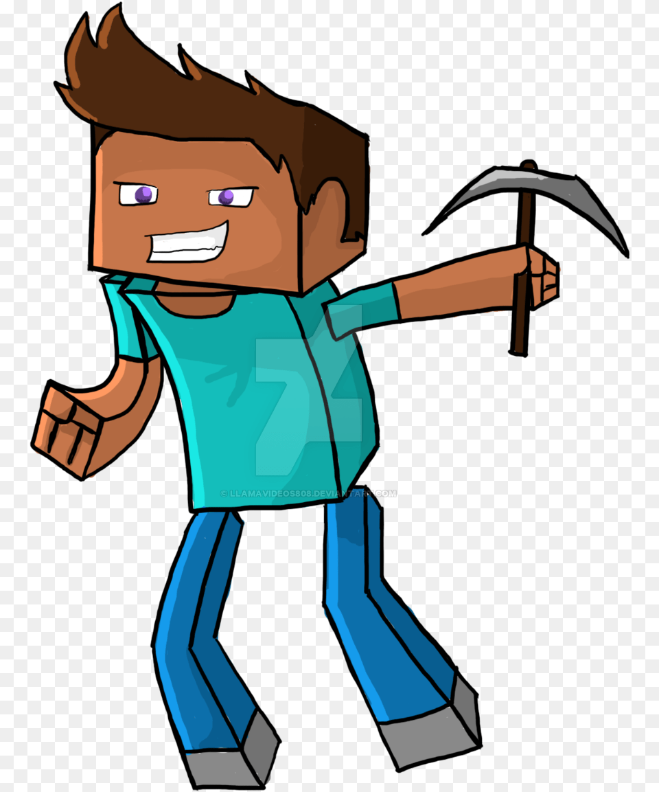 Minecraft By Llamavideos On Steven Minecraft, Book, Comics, Person, Publication Png Image