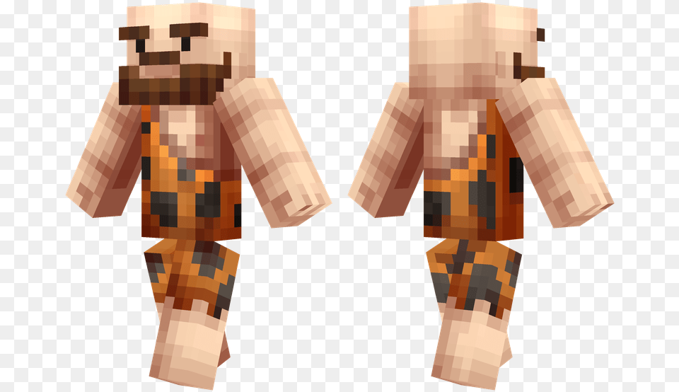 Minecraft Caveman Skin, Person Free Png Download