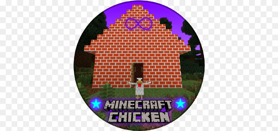 Minecraft Chicken Infinity Circle, Brick, Disk, Dvd Png Image