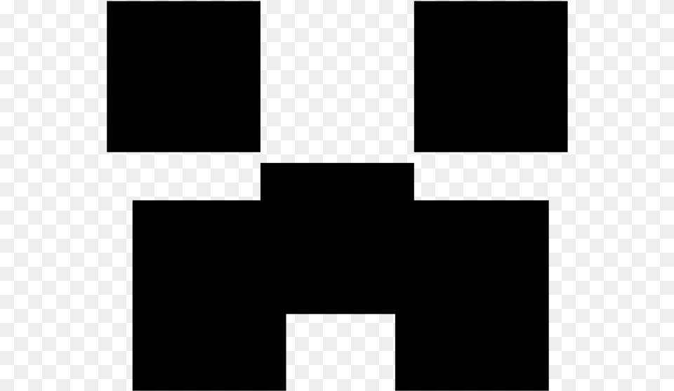Minecraft Clipart Creeper Minecraft Black And White, Gray Png Image