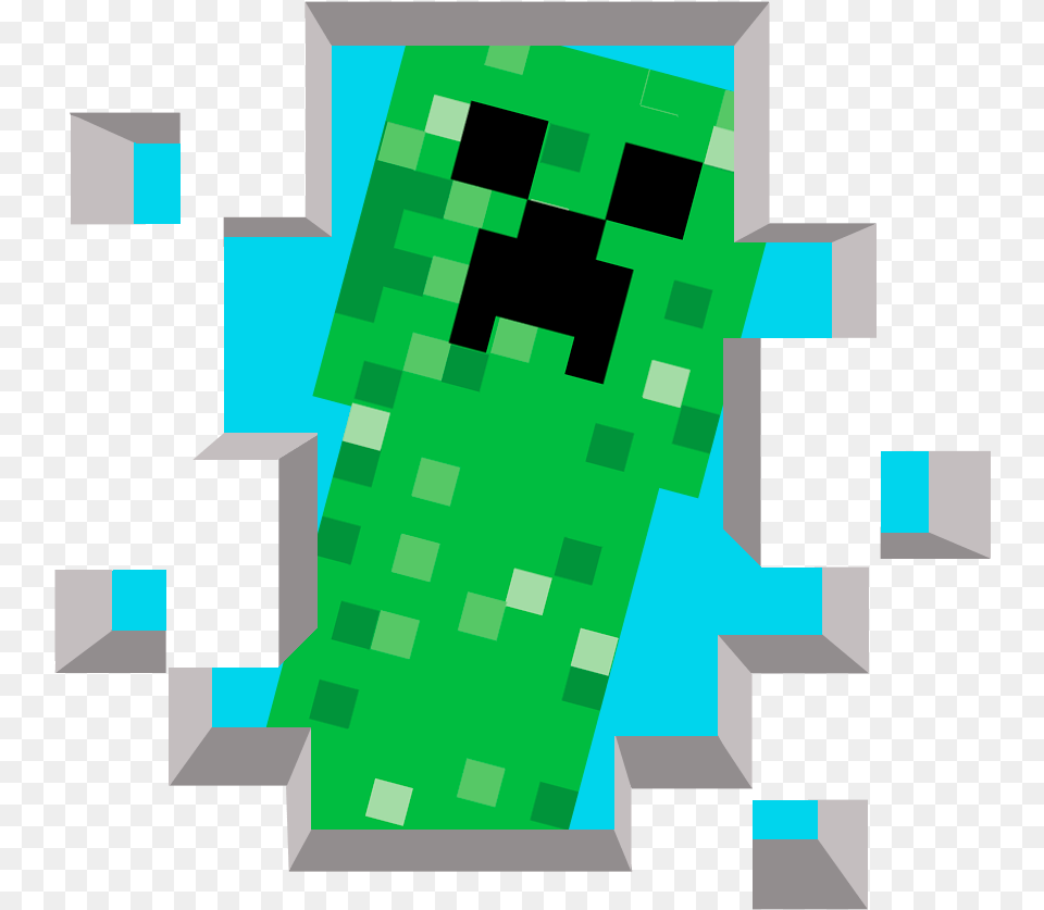 Minecraft Creeper Clip Art Minecraft Clipart With Background, Green, Qr Code, Accessories, Gemstone Free Transparent Png