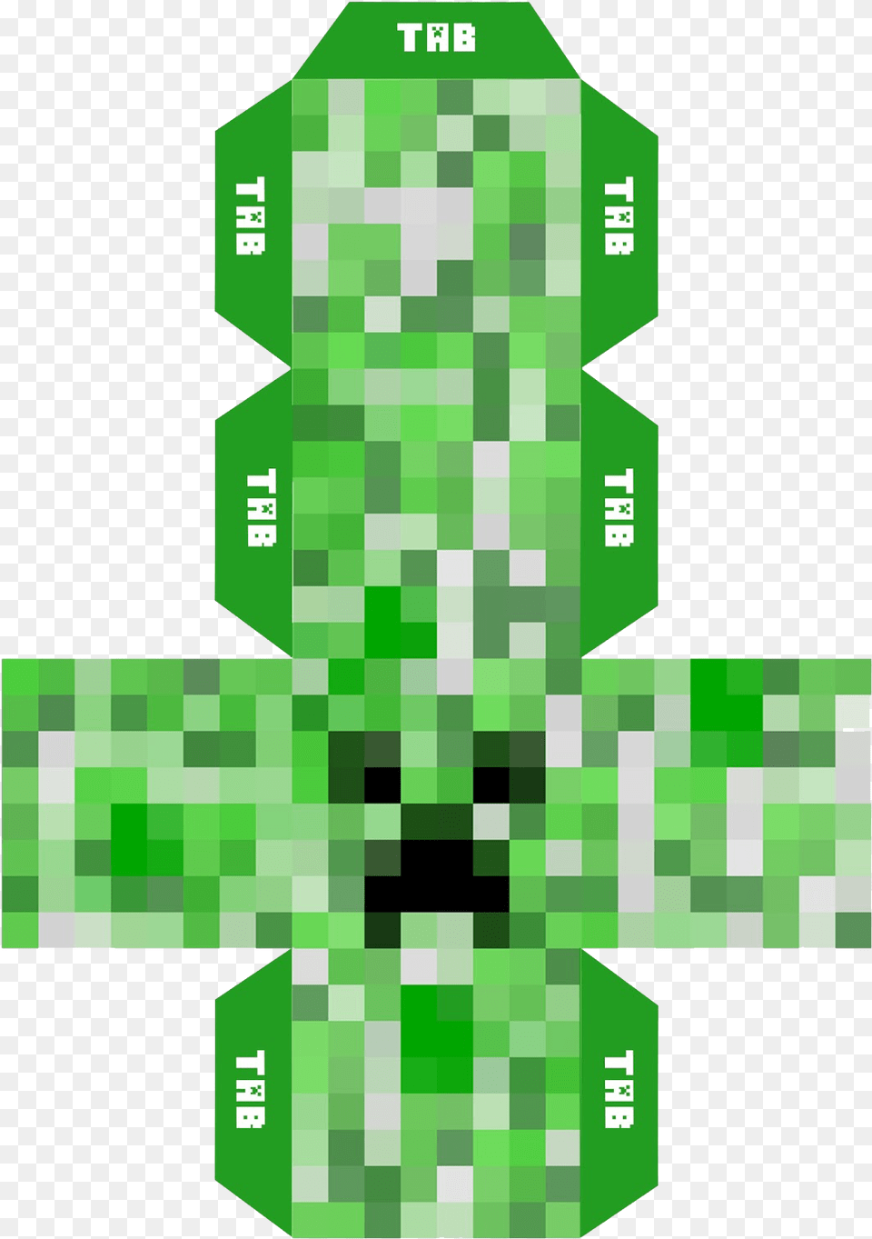 Minecraft Creeper Head Minecraft Papercraft Creeper Head, Green, Accessories, Gemstone, Jewelry Free Png