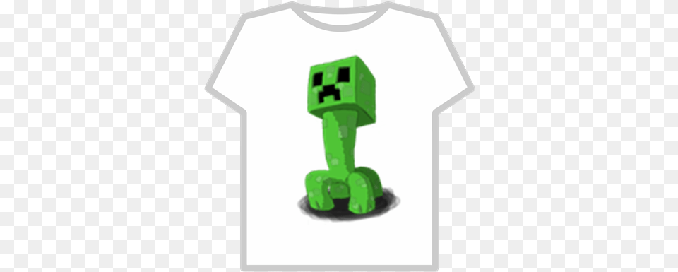 Minecraft Creeper Tshirt Roblox Minecraft T Shirt Roblox, Clothing, T-shirt, Robot, Plant Png Image