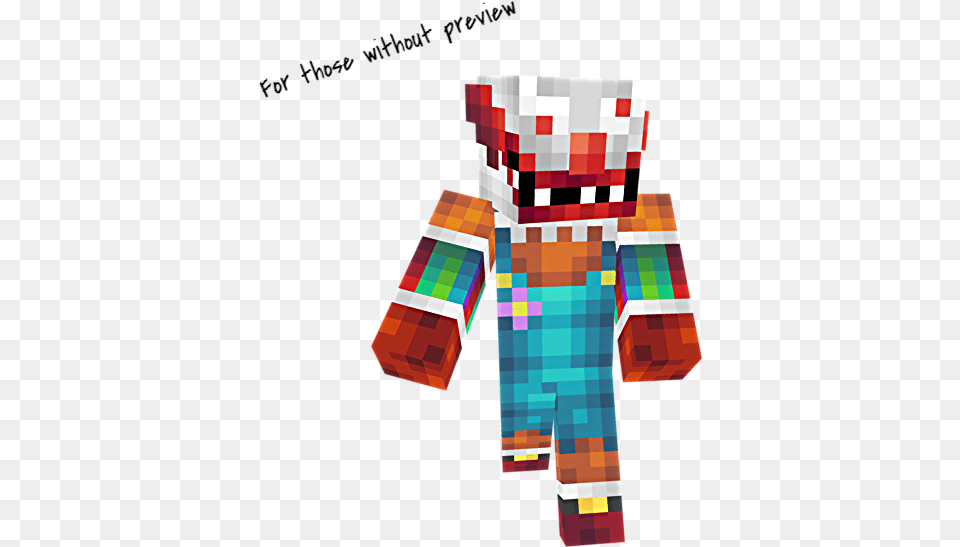 Minecraft Creepy Clown Skin, Dynamite, Weapon, Toy Free Png Download