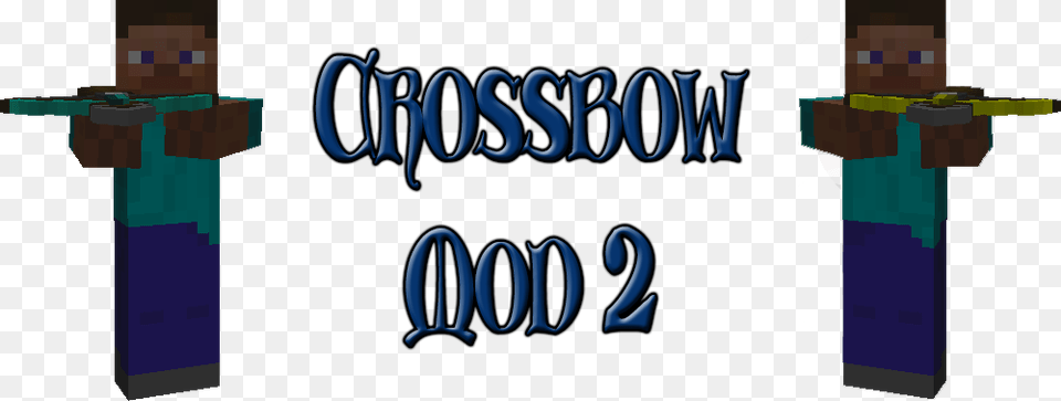 Minecraft Crossbow Mod 17, Weapon, Person Free Png Download