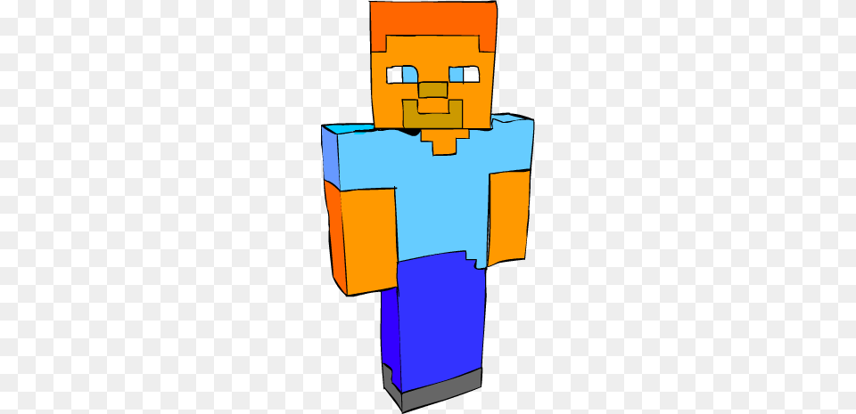 Minecraft Custom Steve Fan Art With Colour Free Png