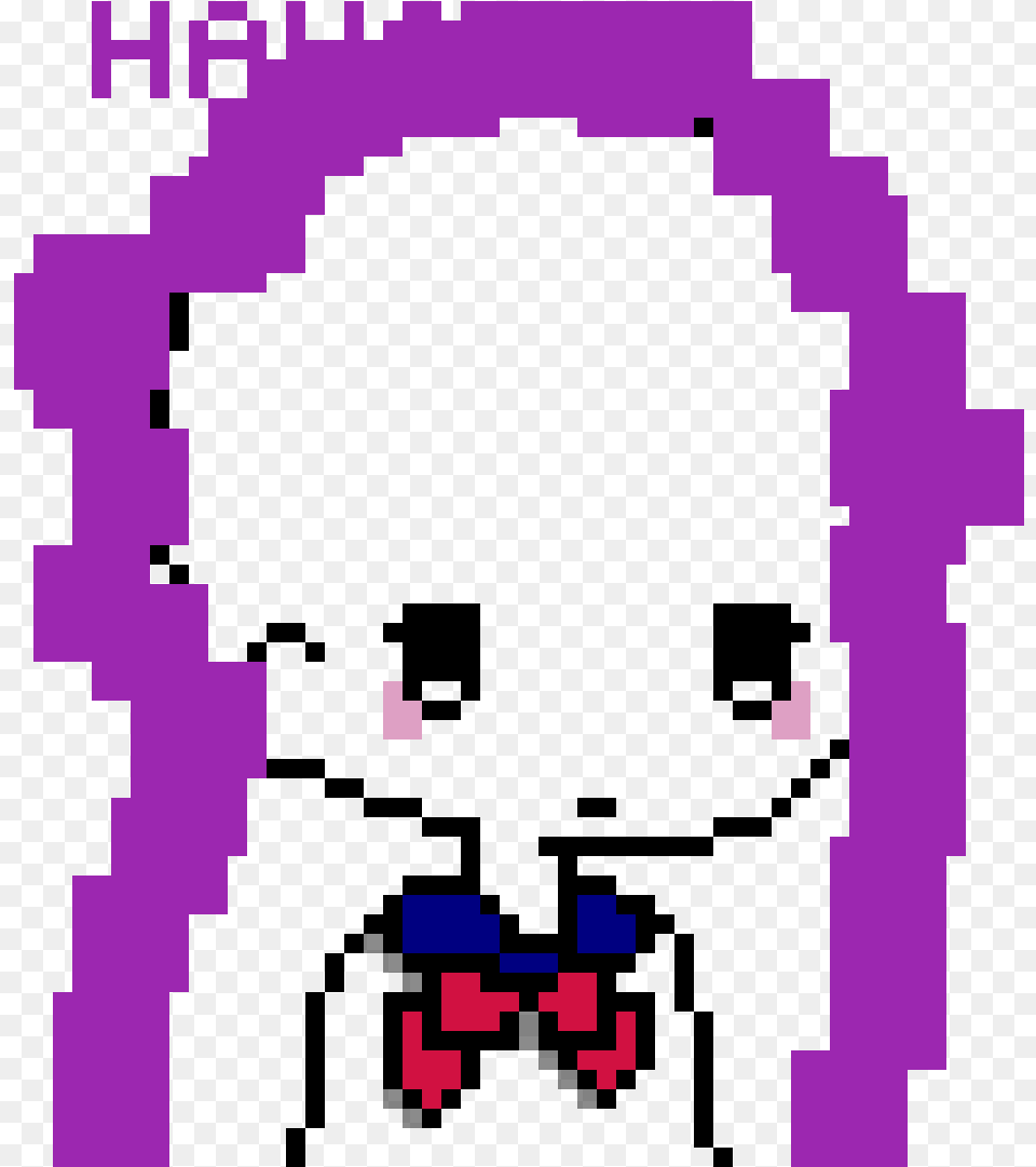 Minecraft Derp Pixel Art Clipart Download Anime Base Girl Cute, Purple Png Image