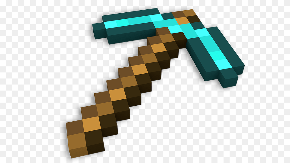 Minecraft Diamond Pickaxe Device, Hammer, Tool Png Image