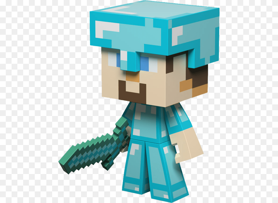 Minecraft Diamond Steve, Robot, Toy Free Png Download