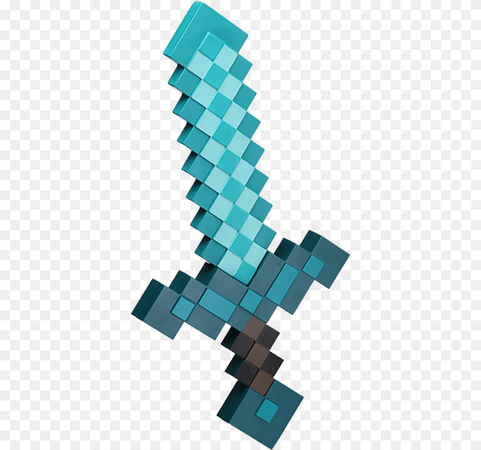 Minecraft Diamond Sword, Pattern, Art, Outdoors, Nature Free Png Download
