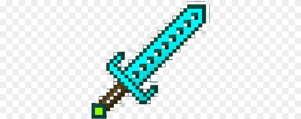 Minecraft Diamond Sword Crossed, Weapon, Light, Qr Code Png
