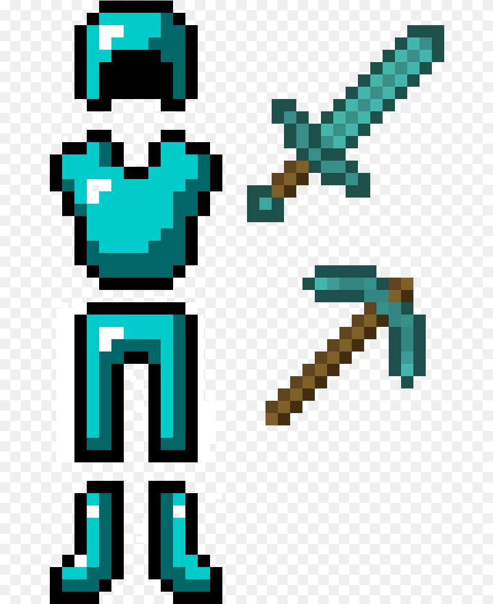 Minecraft Diamond Sword Download Minecraft Diamond Armor, Robot Free Transparent Png