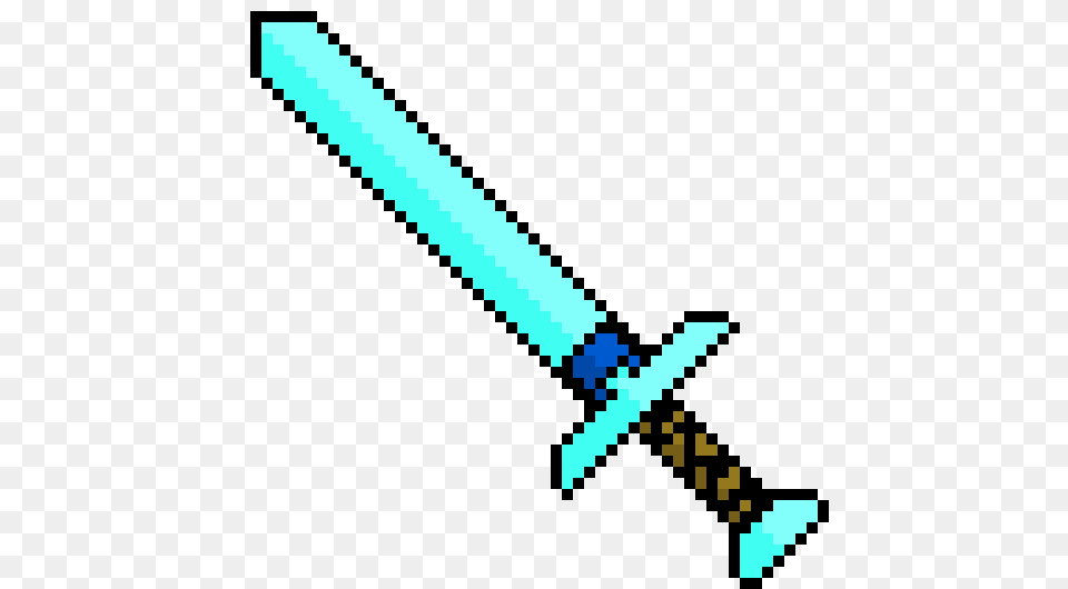 Minecraft Diamond Sword Pixel Art Maker, Weapon, Animal, Reptile, Snake Png