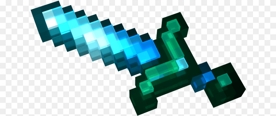 Minecraft Diamond Sword Render, Aircraft, Airplane, Transportation, Vehicle Free Png