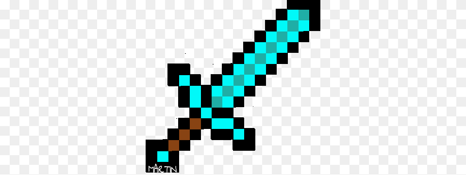 Minecraft Diamond Sword Transparent Background Png